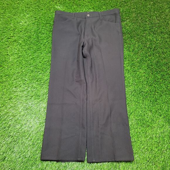 Vintage 90s Wrangler Bootcut Western Pants Mens 38x29 Polyester Slacks Jeans - Picture 1 of 8